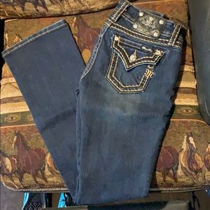 NWOT Miss me thick loose saddle stitch boot cut